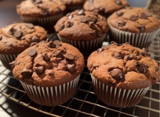 Eggless Chocolate Banana Muffins Recipe